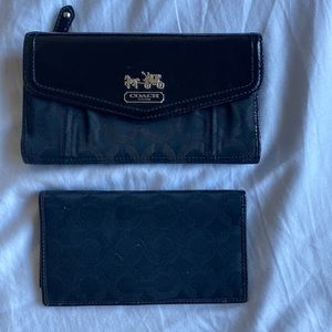Coach wallet and checkbook cover